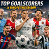 Top 10 Football Goal Scorers in Europe This Season