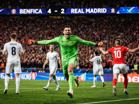 Benfica Beat Real Madrid 4-2, Trubin Scores Last-Minute Goal