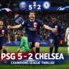 PSG Crush Chelsea 5-2 in Thrilling Champions League Night