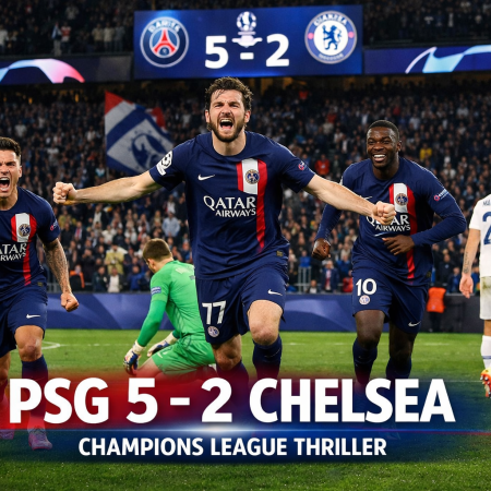 PSG Crush Chelsea 5-2 in Thrilling Champions League Night
