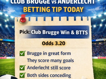 Club Brugge vs Anderlecht Prediction, Odds and Betting Tip Today