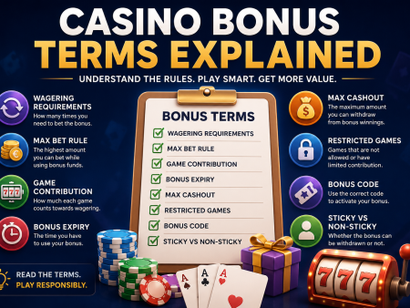Casino Bonus Terms Explained – Wagering, Max Bet & Rules