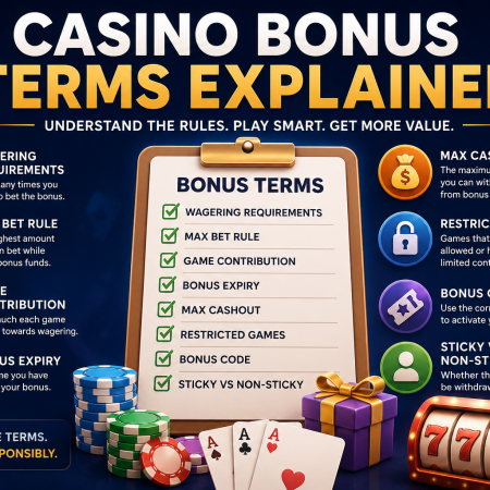 Casino Bonus Terms Explained – Wagering, Max Bet & Rules