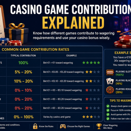 Casino Game Contribution Explained: How Bonus Wagering Works