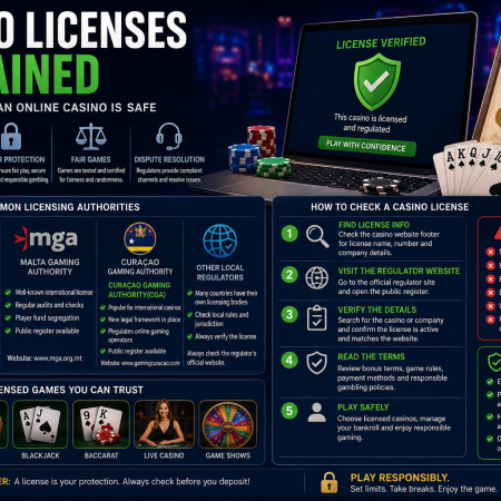 Casino Licenses Explained: How to Check if an Online Casino Is Safe