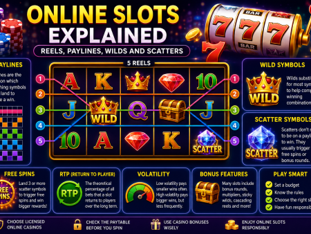 Online Slots Explained: Reels, Paylines, Wilds and Scatters