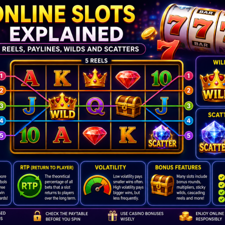Online Slots Explained: Reels, Paylines, Wilds and Scatters