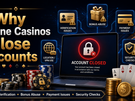 Why Online Casinos Close Accounts: Main Reasons Explained
