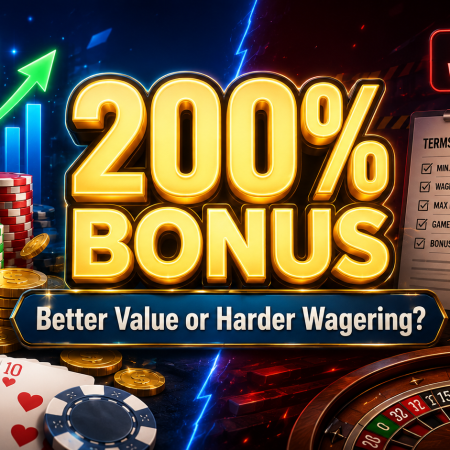 200% Casino Bonus Explained – Better Value or Harder Wagering?