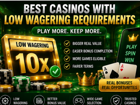 Best Casinos With Low Wagering Requirements in 2026