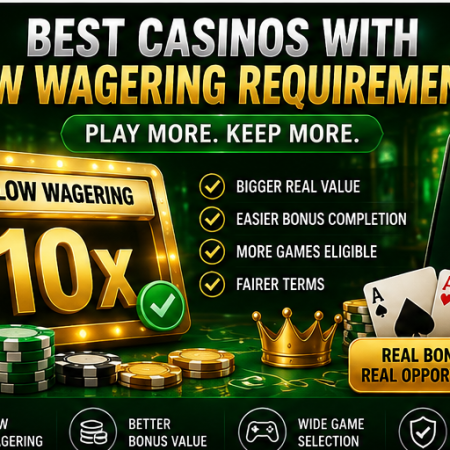 Best Casinos With Low Wagering Requirements in 2026