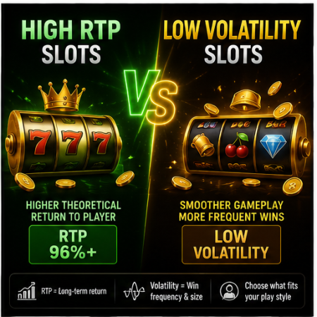 High RTP Slots vs Low Volatility Slots – What Is the Difference?