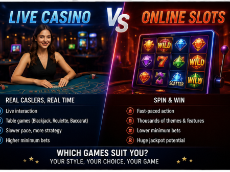 Live Casino vs Online Slots – Which Games Suit You?