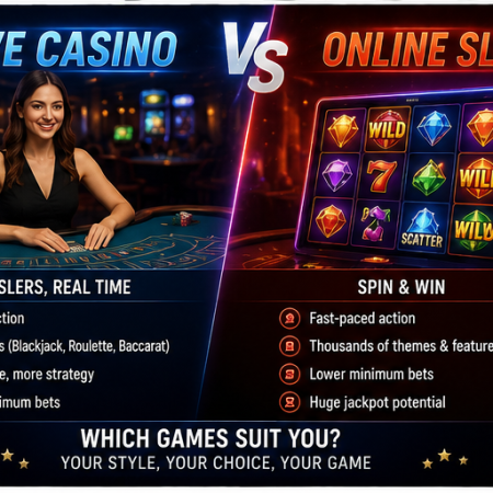 Live Casino vs Online Slots – Which Games Suit You?