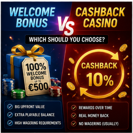 Welcome Bonus vs Cashback Casino – Which Should You Choose?